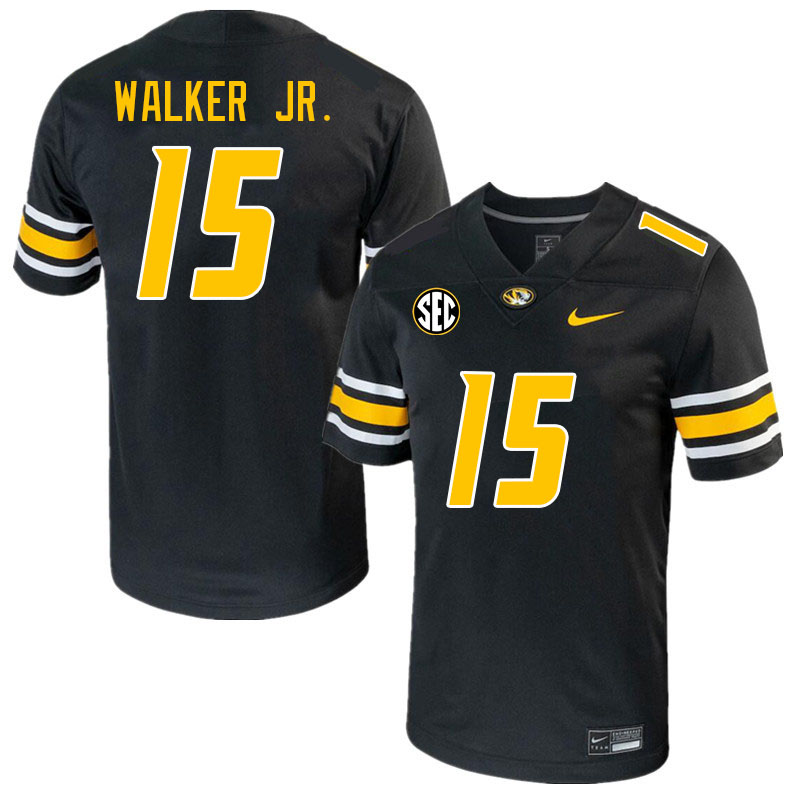 Men #15 Johnny Walker Jr. Missouri Tigers College 2023 Football Stitched Jerseys Sale-Black